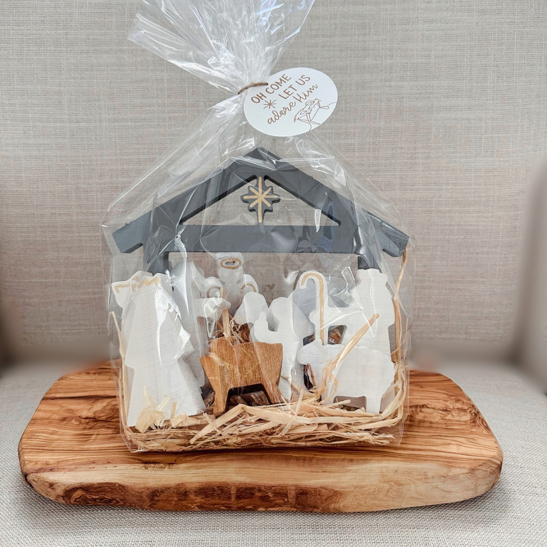 Wood Nativity Gift Set - 11 piece
