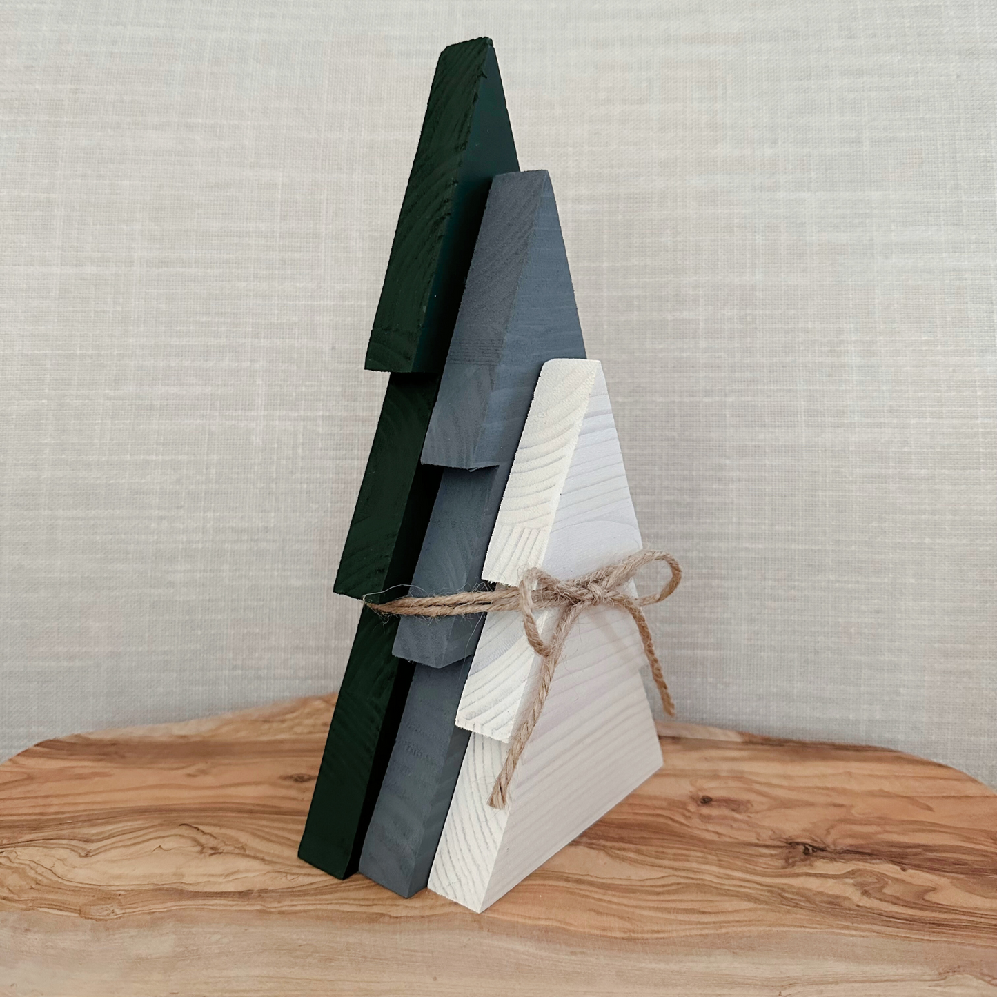 Set of 3 Wood Christmas Tree | Modern Set