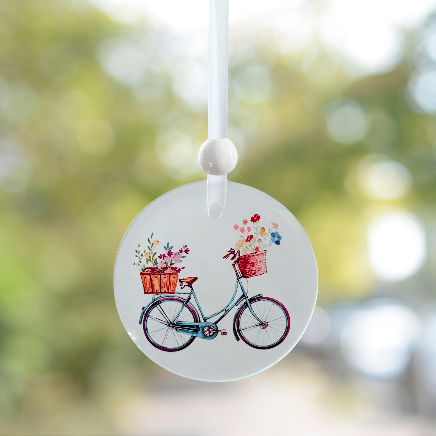 Window Charm - Blue Bike