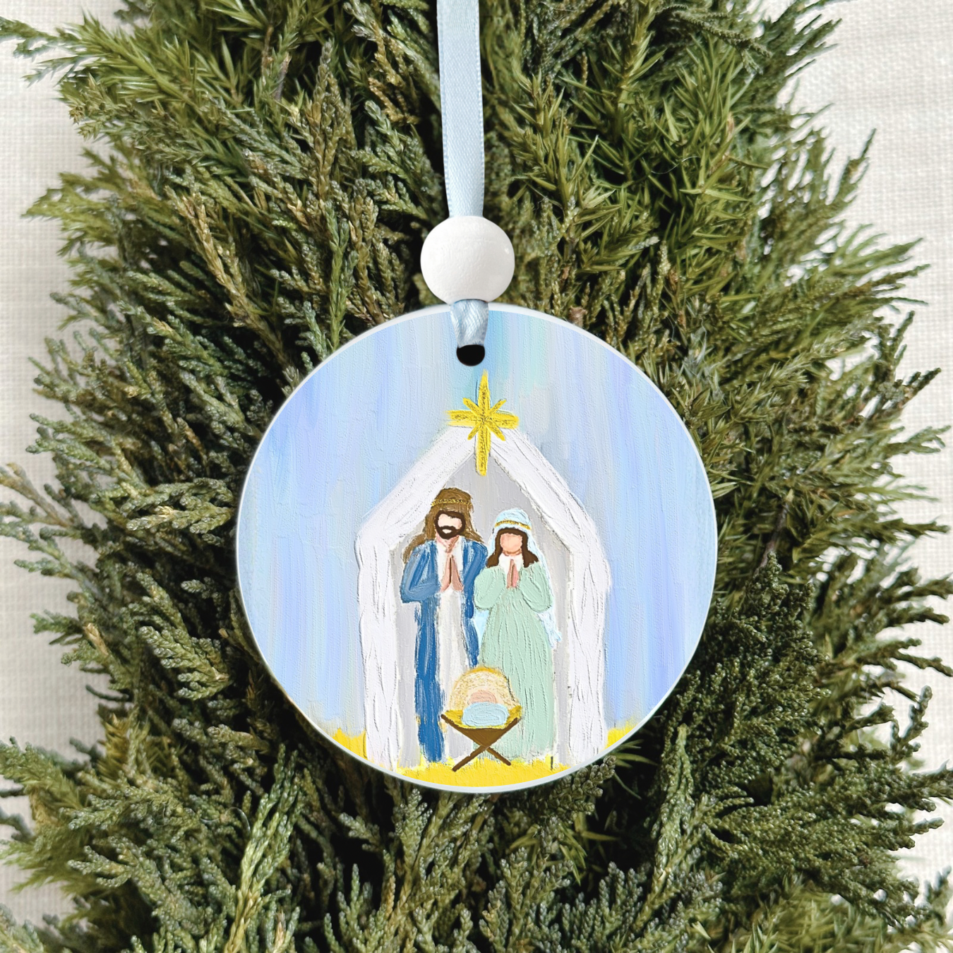Christmas Ornament - Painted Nativity