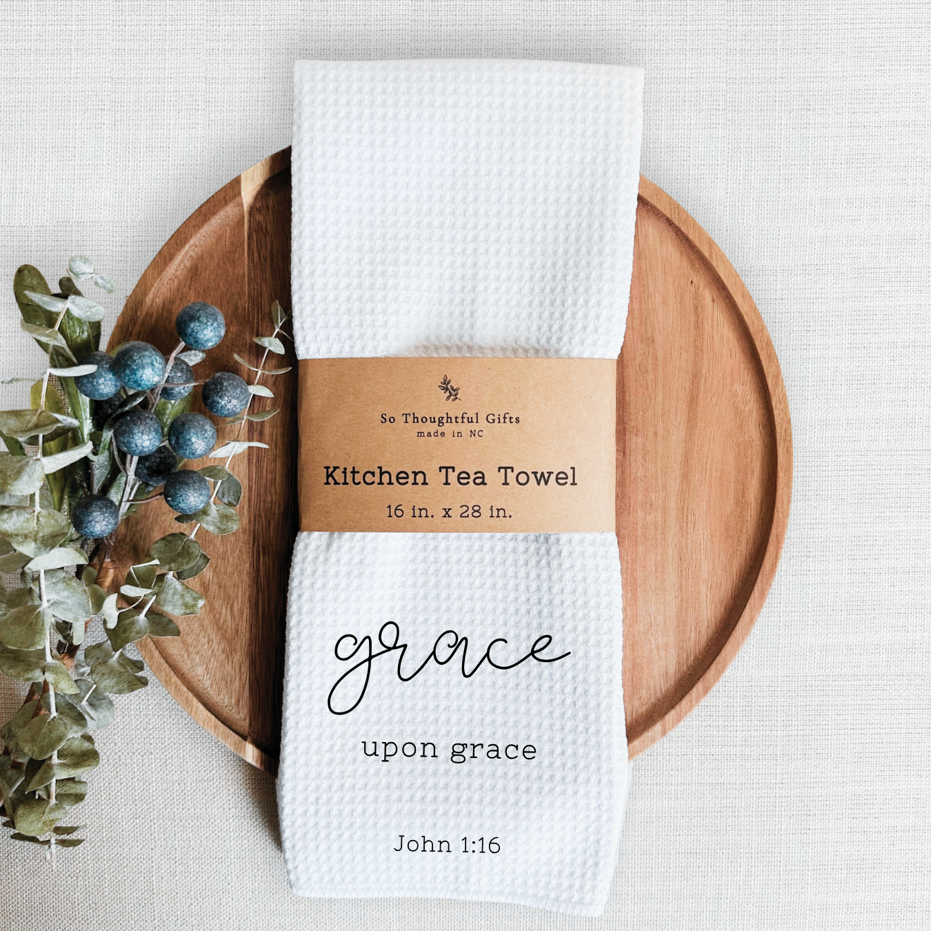 Scripture Dish Towel - John 1:16