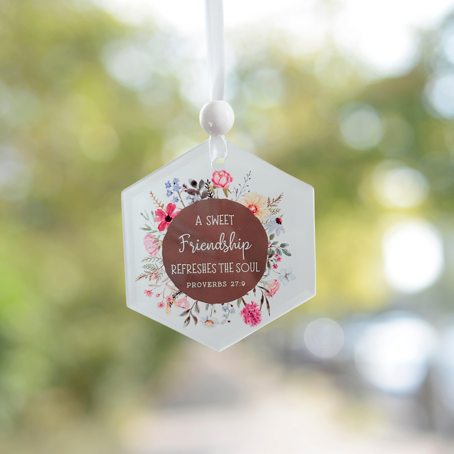 Scripture Window Charm - Proverbs 27:9