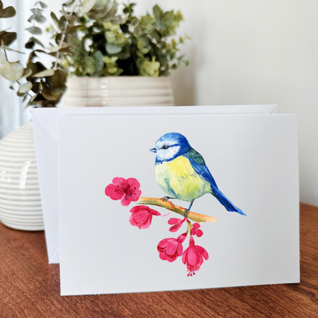 Notecard Set of 10 - Blue Birds