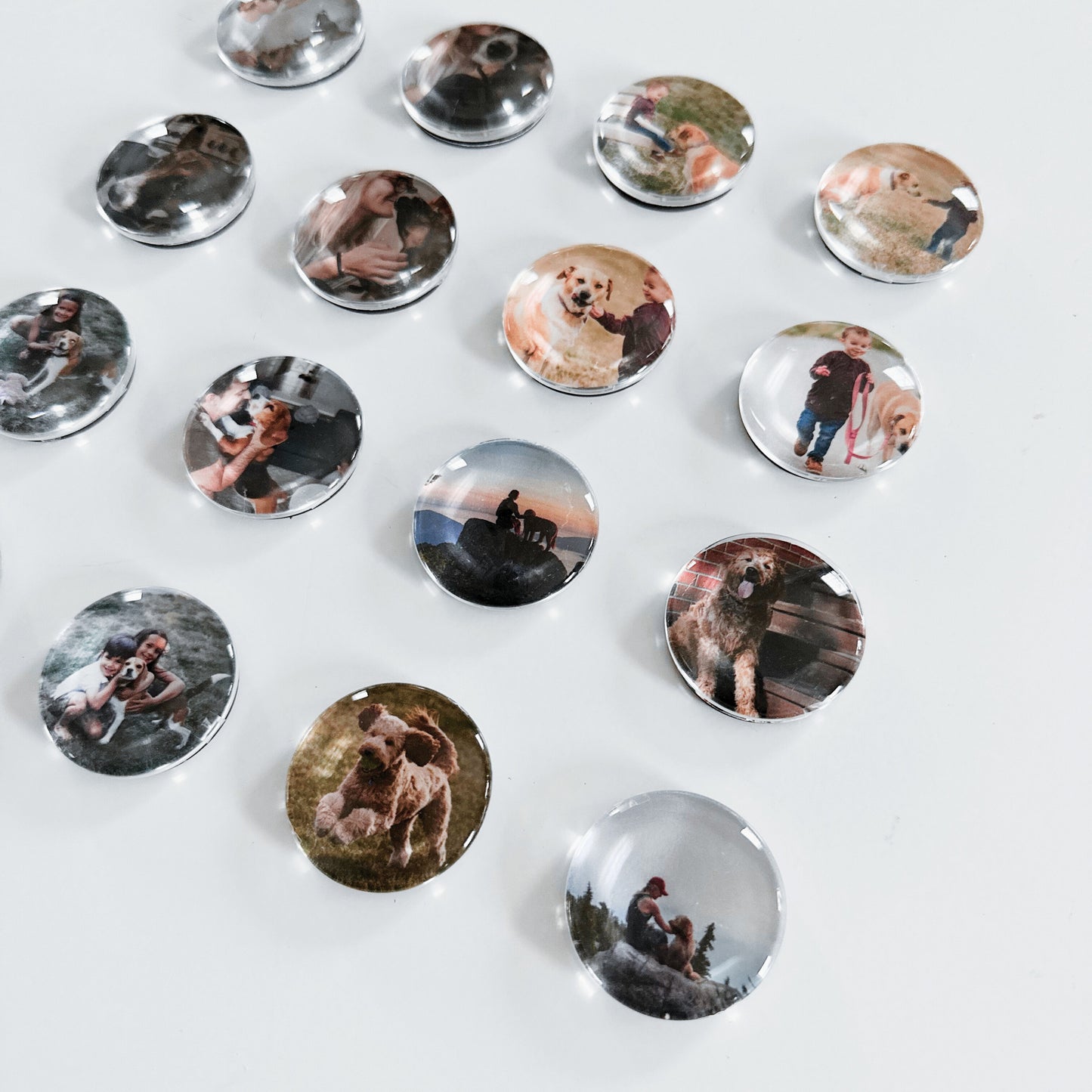 Custom Glass Photo Magnets - Set of 4