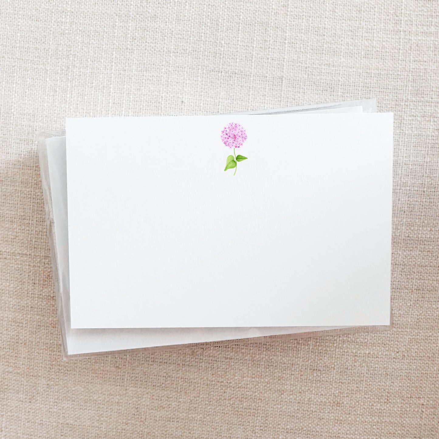 Pink & Purple Hydrangea Stationery Set