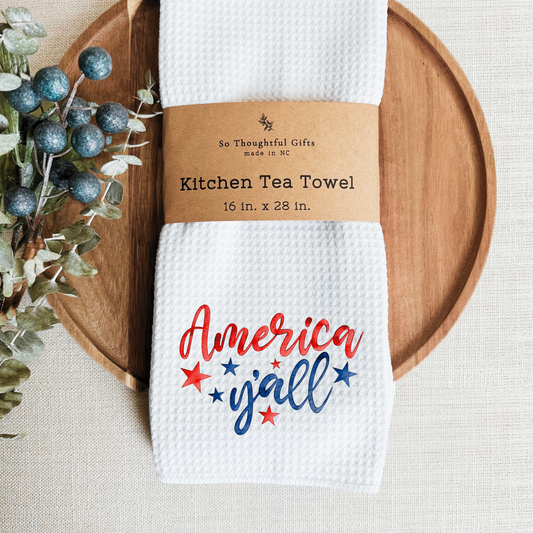 Patriotic Dish Towel - America Y’all