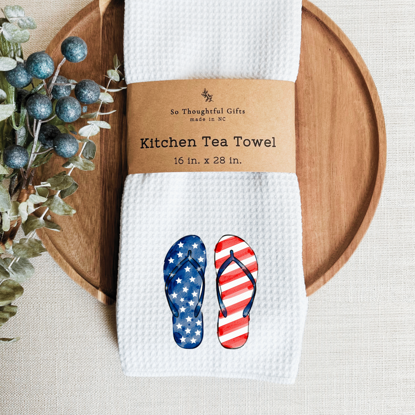 Patriotic Dish Towel - Flip Flop