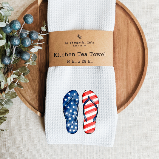 Patriotic Dish Towel - Flip Flop
