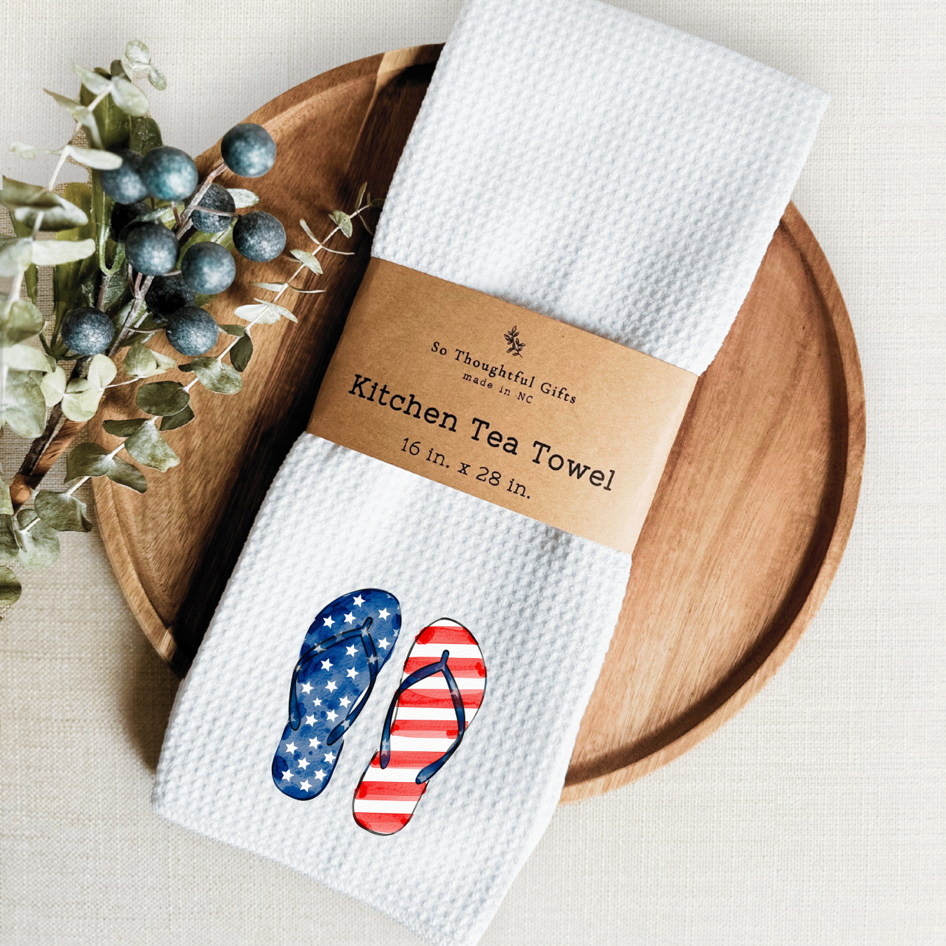 Patriotic Dish Towel - Flip Flop