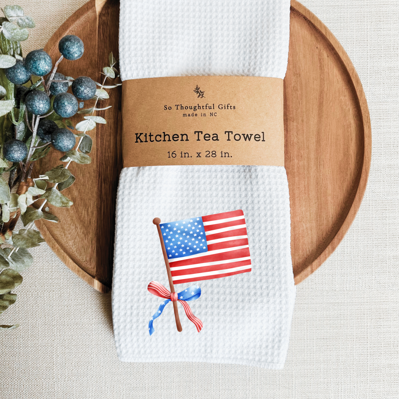Patriotic Dish Towel - American Flag