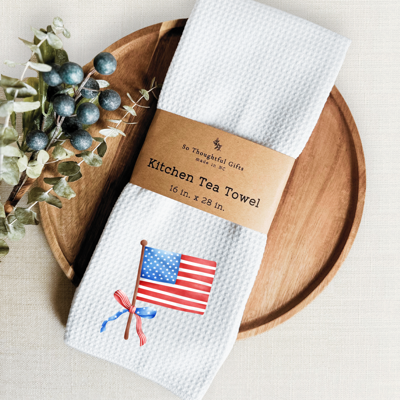 Patriotic Dish Towel - American Flag
