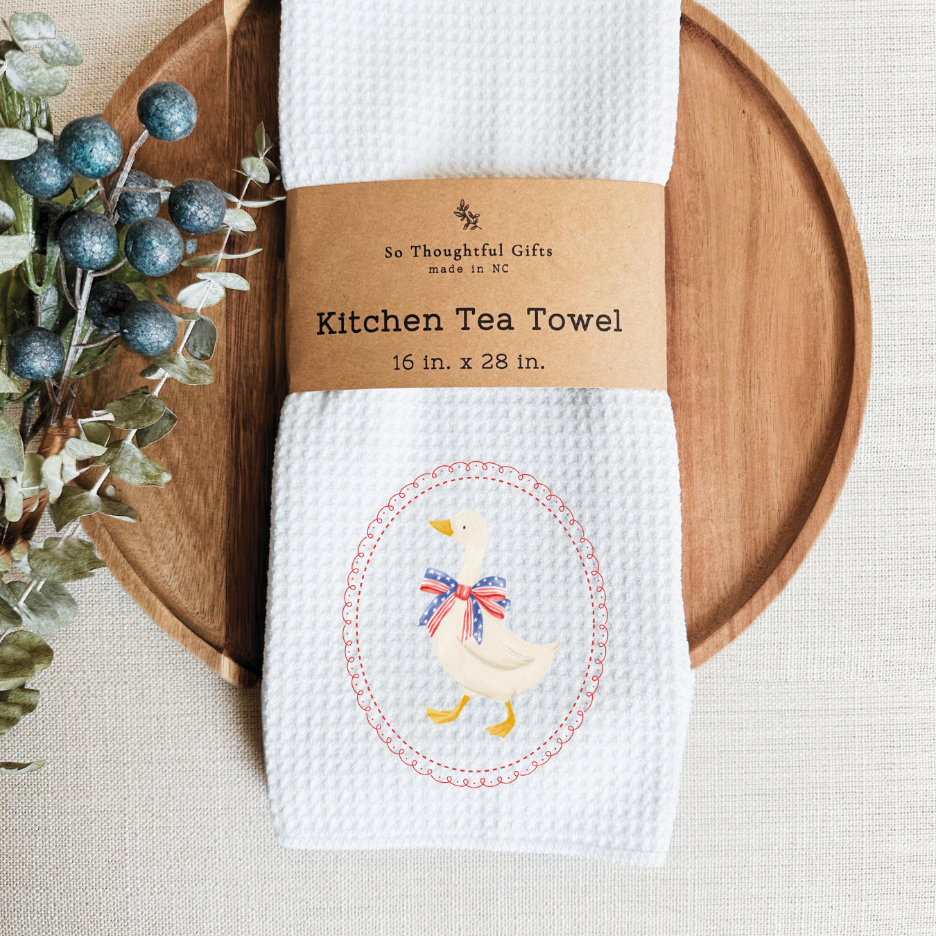 Patriotic Dish Towel - Bow Goose