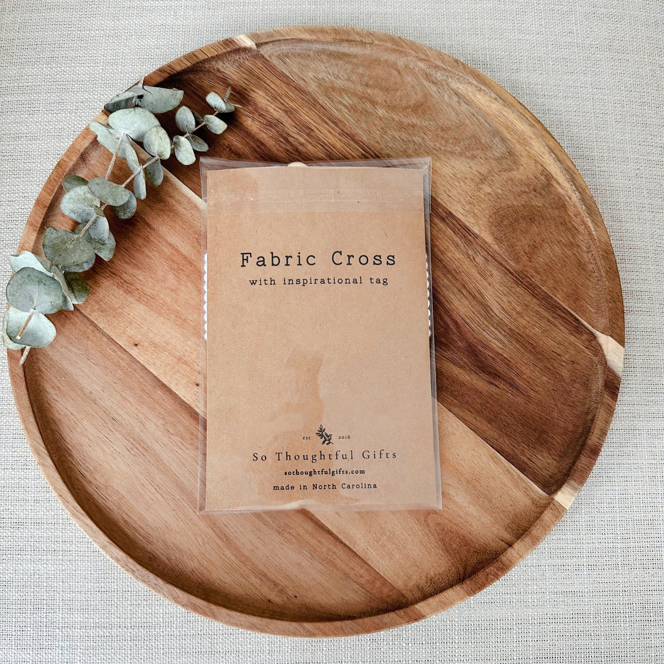Fabric Cross - Light Pink Chinoiserie | Gift Wrapped