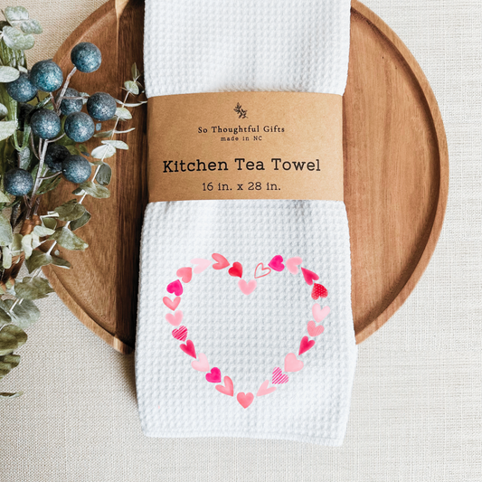 Valentine Dish Towel - Heart