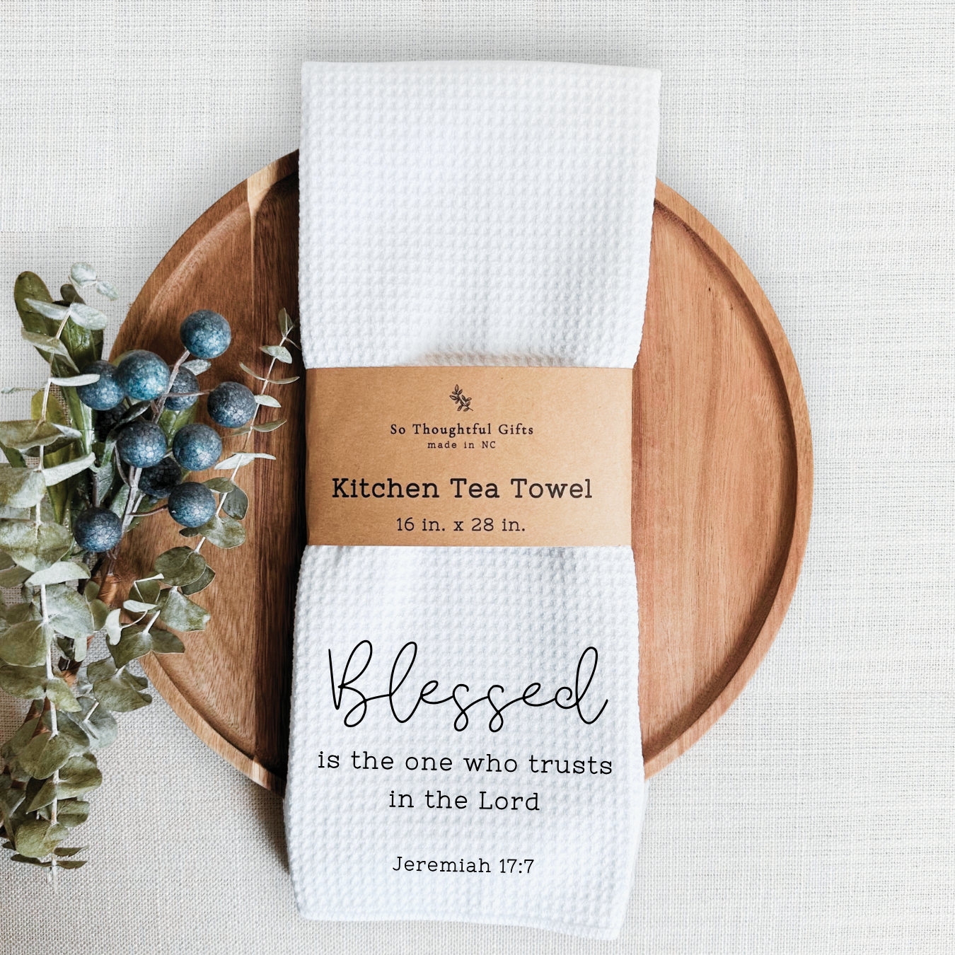 Scripture Dish Towel - Jeremiah 17:7
