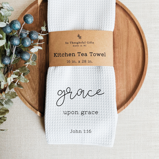 Scripture Dish Towel - John 1:16