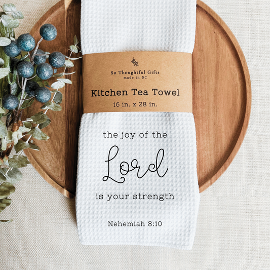 Scripture Dish Towel - Nehemiah 8:10