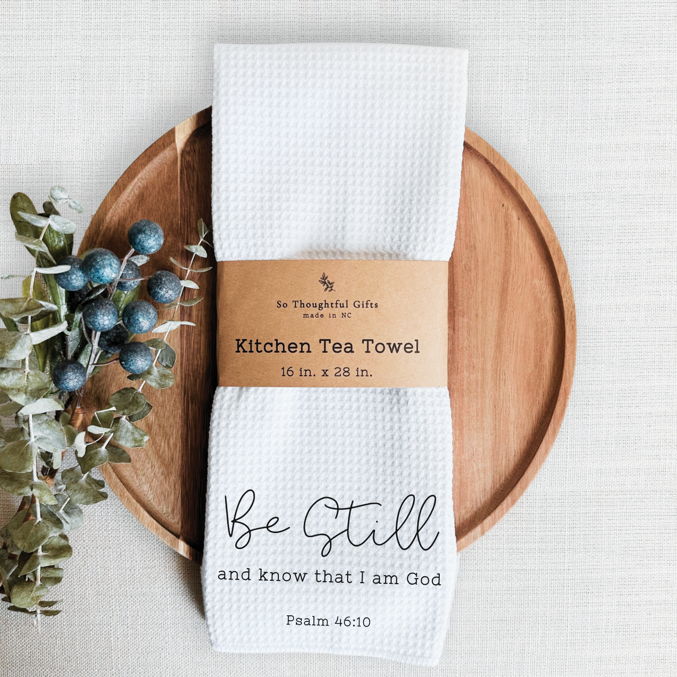 Scripture Dish Towel - Psalm 46:10