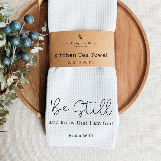 Scripture Dish Towel - Psalm 46:10