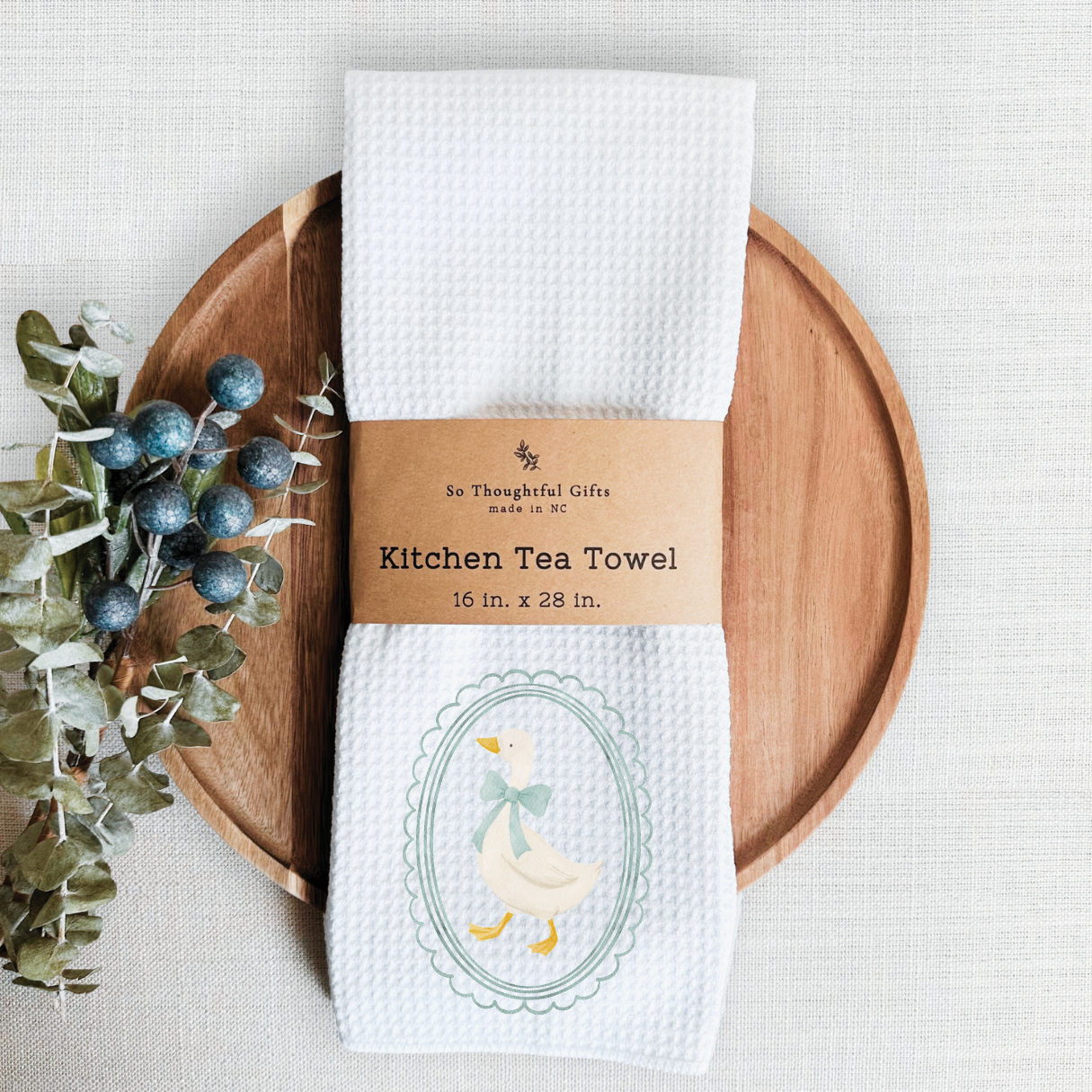 Spring Dish Towel - Vintage Goose