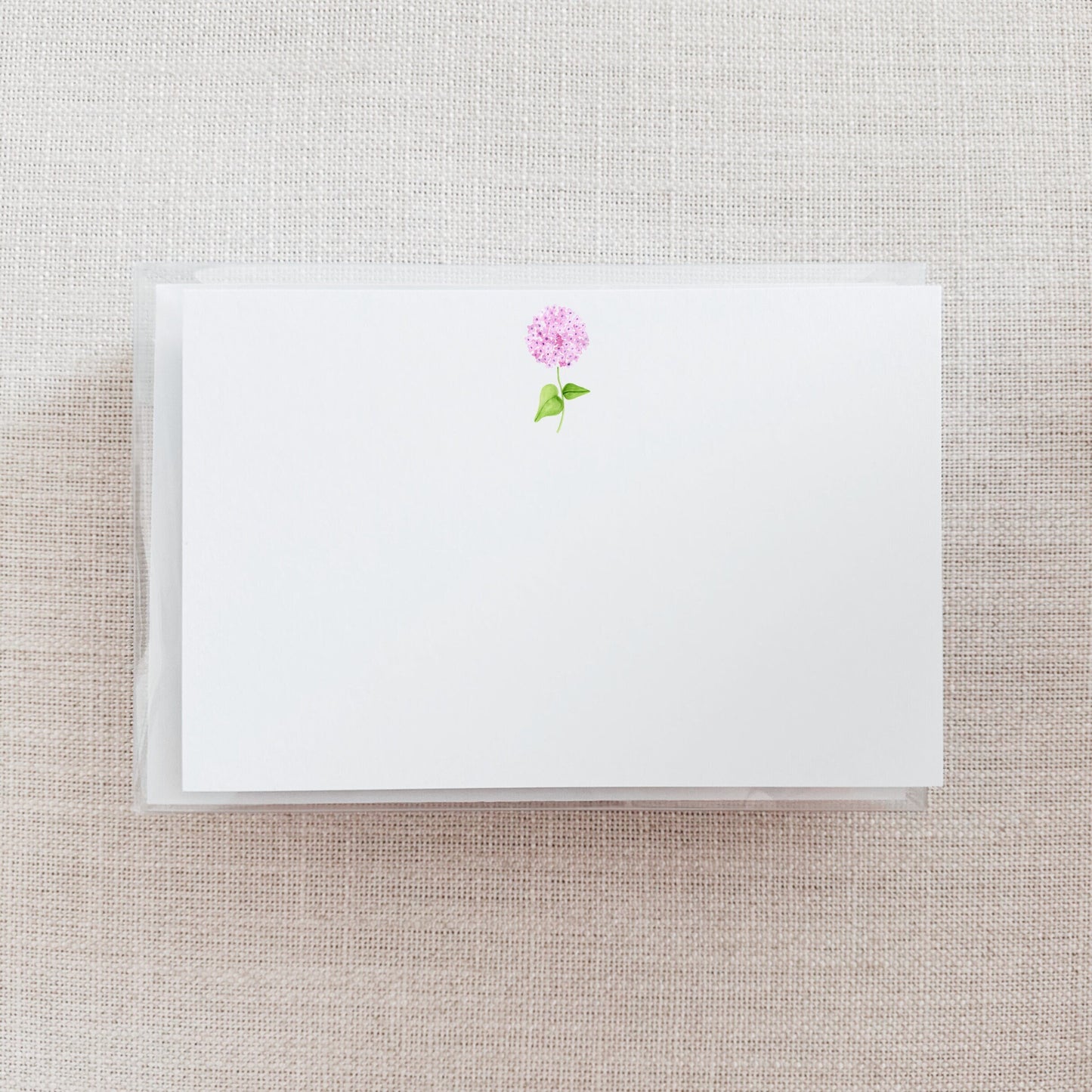Pink & Purple Hydrangea Stationery Set