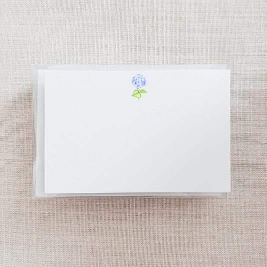Blue Hydrangea Stationery Set